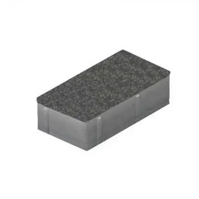 Тротуарна плитка 20-10-4, В30, F200, світло-сірий, без фаски, 1 м²